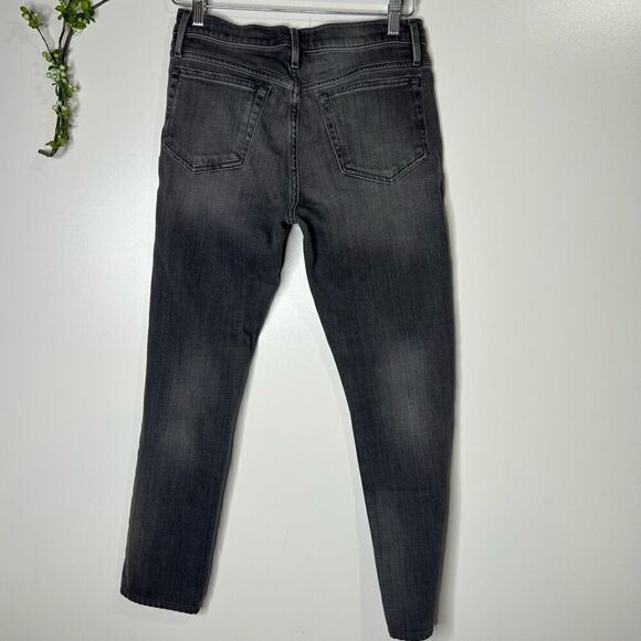 Frame Denim L’ Homme Skinny Jeans Faded Black Gray Denim - Picture 7 of 12
